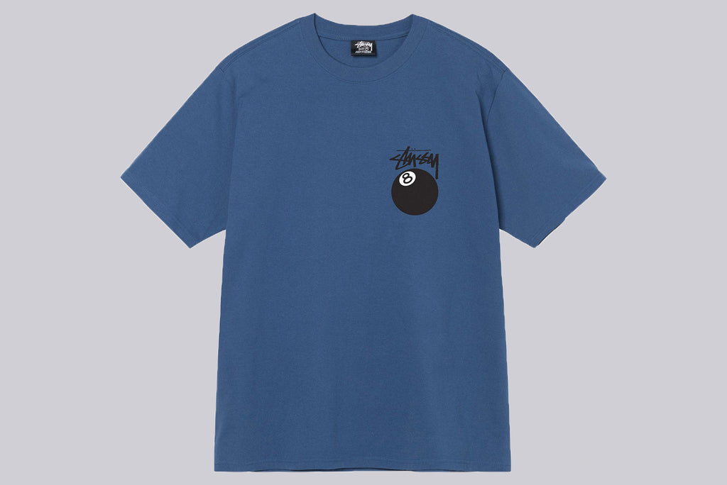 Stussy 8-Ball Tee blau
