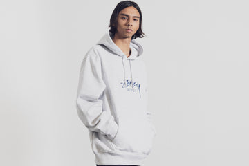 Stüssy Wear Embroidered Hoodie grau