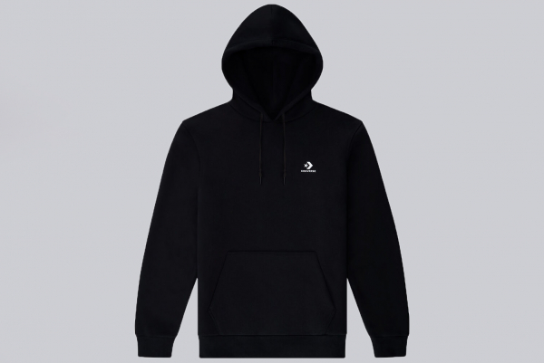 Converse Embroidered Star Chevron Pullover Hoodie black