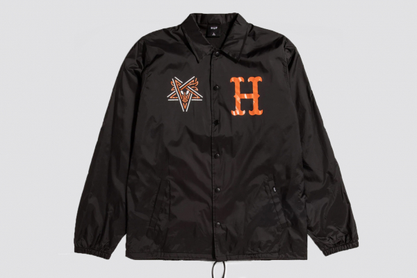 Huf x Thrasher Split Coaches Jacket black