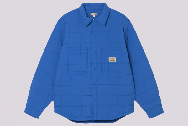 Stussy Quilted Fatigue Shirt blue