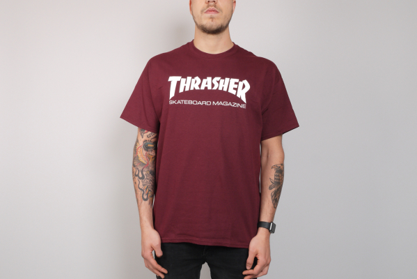 Thrasher Skate Mag T-Shirt maroon