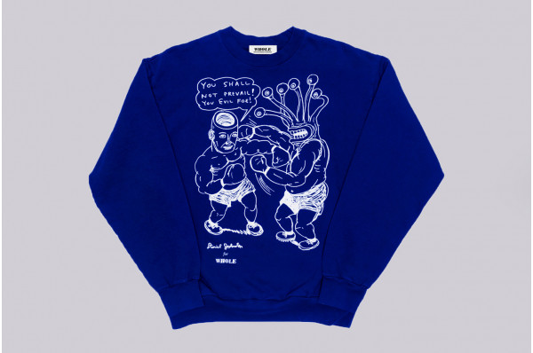 Whole x Daniel Johnston You shall not prevail Crewneck Sweater