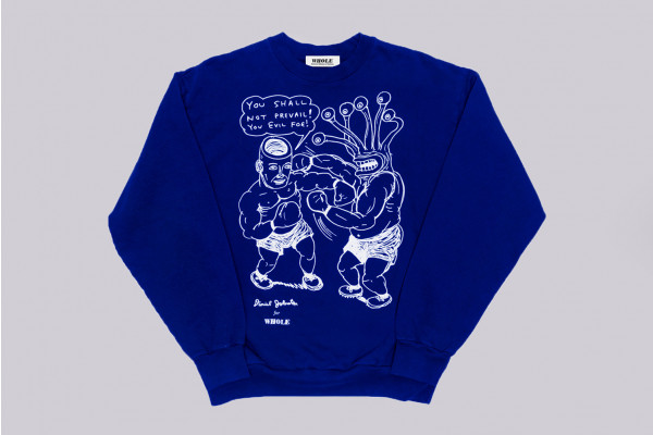 Whole x Daniel Johnston You shall not prevail Crewneck Sweater