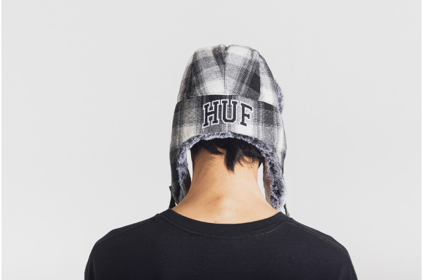 Ombre Plaid Aviator Hat
