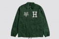Huf x Thrasher Split Coaches Jacket forest green
