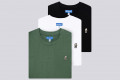 Market Bear T-Shirt 3-Pack weiß grün schwarz